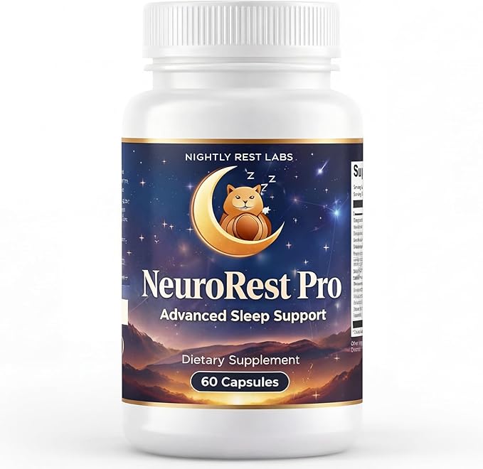 Nightly Rest Labs Sleep Support Supplement with Melatonin 10mg, L-Theanine, Magnesium & Ashwagandha – Nighttime Relaxation Formula – Non-Habit Forming – 60 Vegetarian Capsules (1pc)