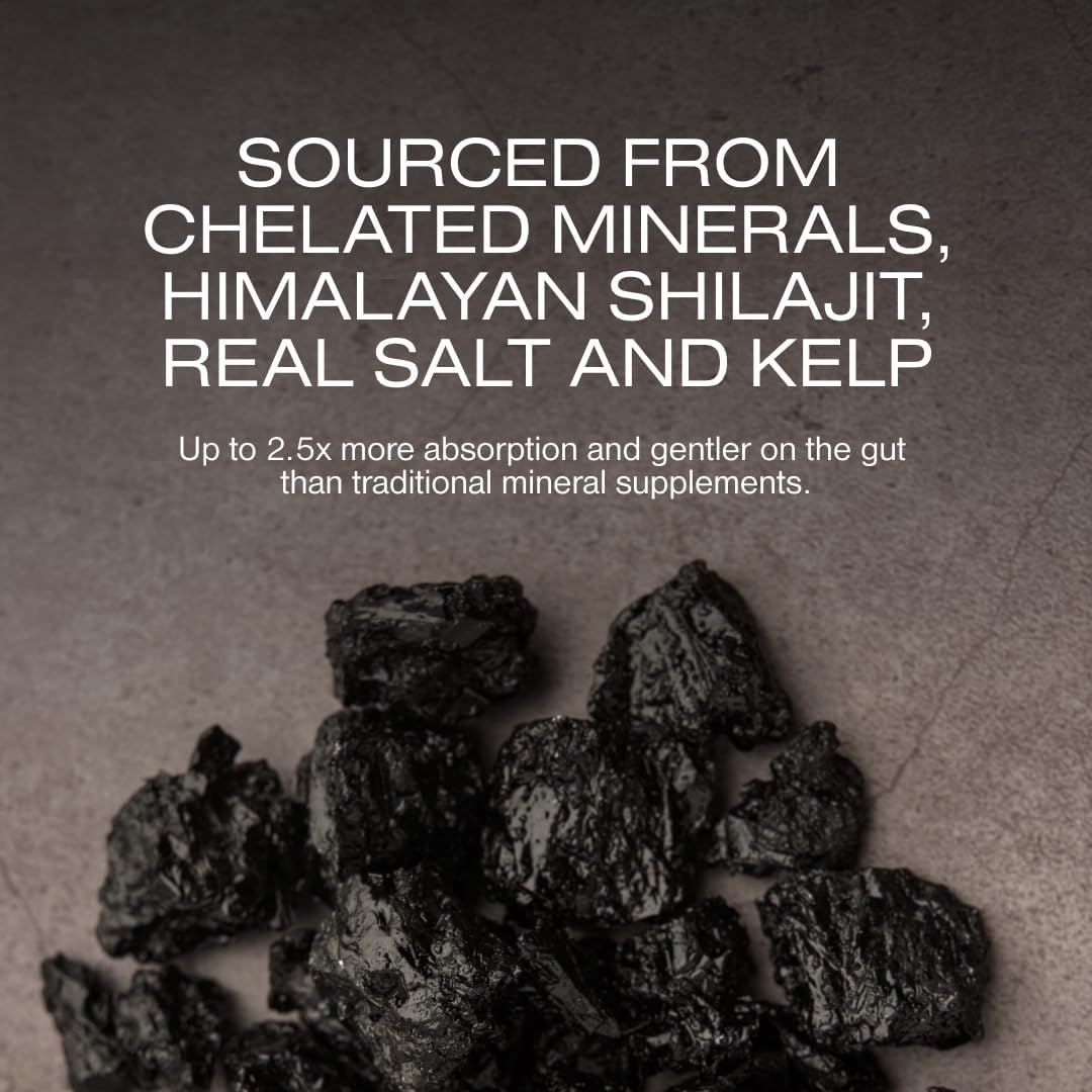 Human Nature Fine Tune: Multipurpose Daily Supplement for Focus, Digestive Health & More, with Ancient Minerals, Himalayan Shilajit, Real Salt, & Kelp