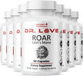 Dr. Love Roar Lion’s Mane Mushroom Supplement – Plant-Based Formula with Cordyceps, Reishi & Shiitake – Vegan, Gluten-Free, GMP Certified, Made in USA – 60 Capsules, 8 Month Supply