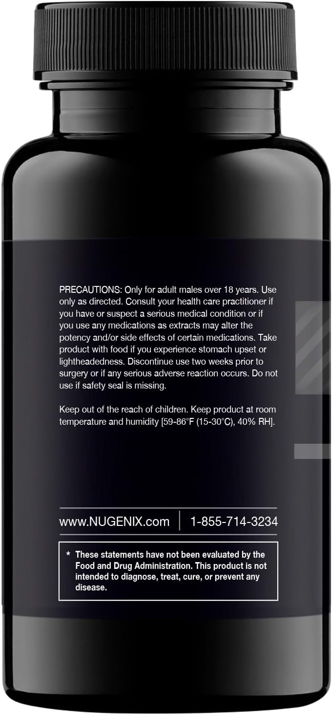 Nugenix Total-T, Free and Total Testosterone Booster Supplement for Men, 42 Count