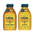 Local Hive Wildflower & Clover Raw & Unfiltered – 12 oz (Pack of 2) | 100% Pure U.S. Honey | Natural Sweetener Sourced from American Bees & Beekeepers | Variety Pack | Ideal for Tea, Baking & Cooking