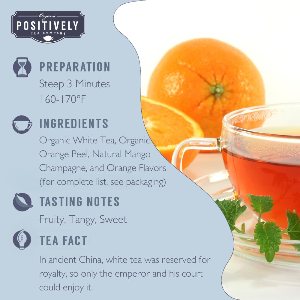 Organic Positively Tea Company, White Tea Sampler, Loose Leaf, 4 Ounce, 3 Pack