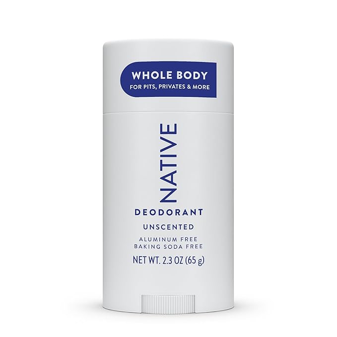 Native Whole Body Deodorant Stick Contains Naturally Derived Ingredients, Deodorant for Men and Women | 72 Hour Odor Protection, Aluminum Free with Coconut Oil and Shea Butter | Unscented