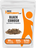 BulkSupplements.com Black Cohosh Extract Powder - from Black Cohosh Root, Herbal Supplement - Vegan & Gluten Free, 80mg per Serving, 500g (1.1 lbs) (Pack of 1)