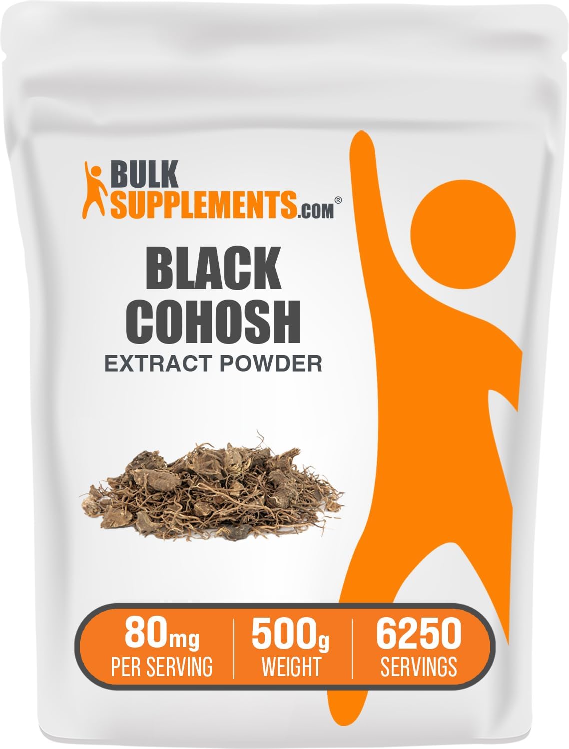 BulkSupplements.com Black Cohosh Extract Powder - from Black Cohosh Root, Herbal Supplement - Vegan & Gluten Free, 80mg per Serving, 500g (1.1 lbs) (Pack of 1)
