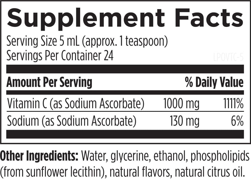 Designs for Health Liposomal Vitamin C Liquid - 1000mg Vitamin C Supplement - Liposomes (from Sunflower Lecithin) for Superior Absorption - Non-GMO, Pleasant Lemon Flavor (24 Servings / 4oz)
