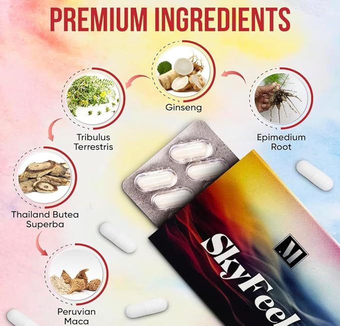 SkyFeel Sports Nutrition Supplement | Daily Energy & Wellness Support for Active Lifestyles | Travel-Friendly Formula | Made in USA | 10 Pack