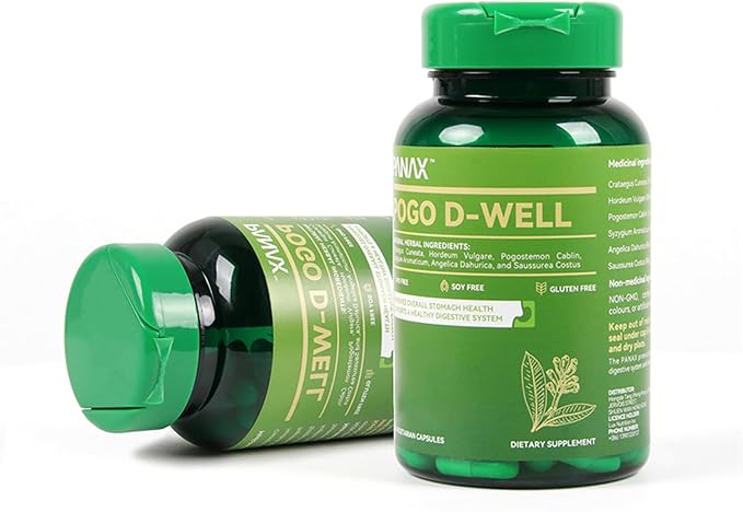 Digestive Support Supplement, Natural Herbal Formula, 60 Vegetarian Capsules (One Bottle)