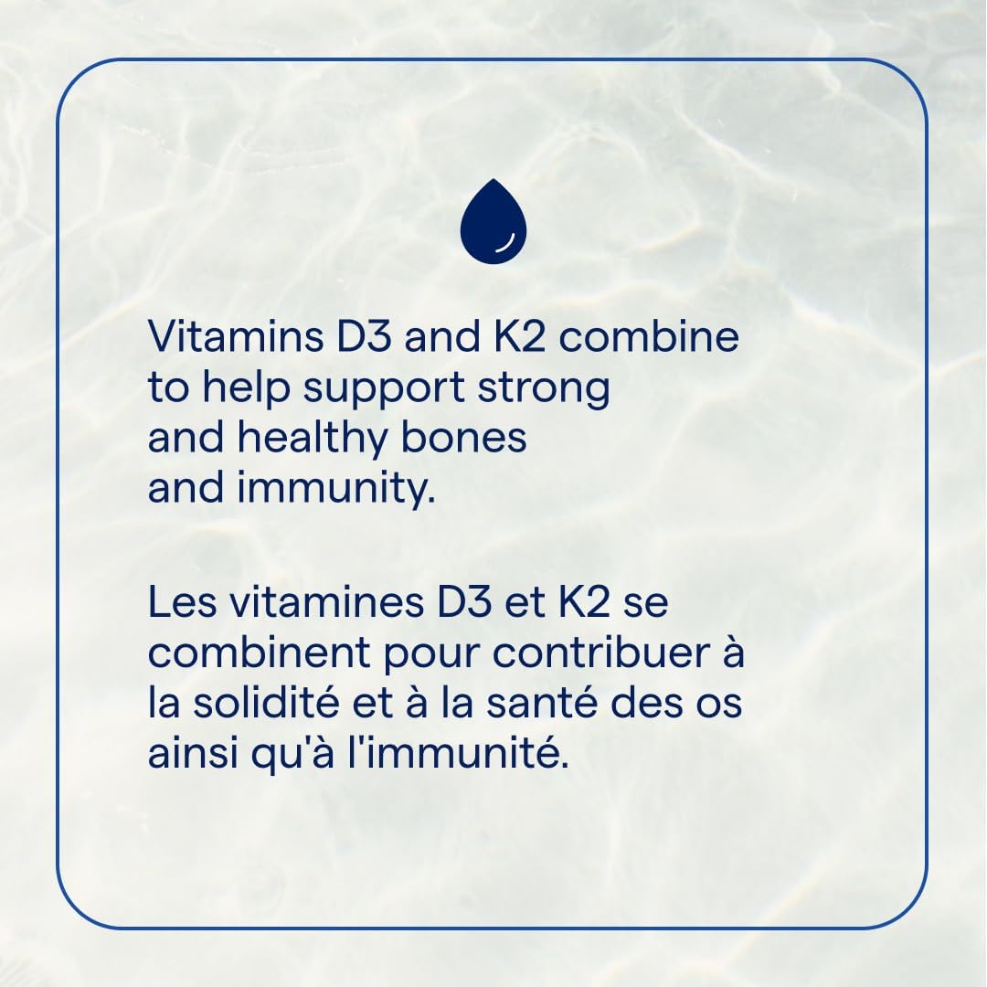 Trace Minerals | Liquid Ionic Vitamin D3 + K2 | 125 mcg (5,000 IU) D3, 100 mcg K2 | Concentrated Dietary Supplement | 2 fl oz. 296 Servings