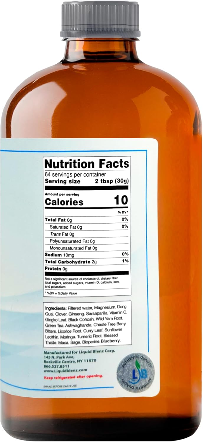 Menopause Bully | Herbal Supplement for Natural Support | Helps Ease Menopause Symptoms & Promote Balance | 32 Oz