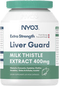 Milk Thistle Liver Detox Supplement 400mg with Dandelion Root & Artichoke Silymarin, 60 Capsules Liver Cleanse Liver Support Herbal Health Supplement, Antioxidant Support