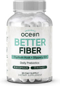 Better Fiber - Daily Fiber Supplement - Soften Stool for Effortless Bowel Movements - with Psyllium Hulk and Slippery Elm - 90 Capsules