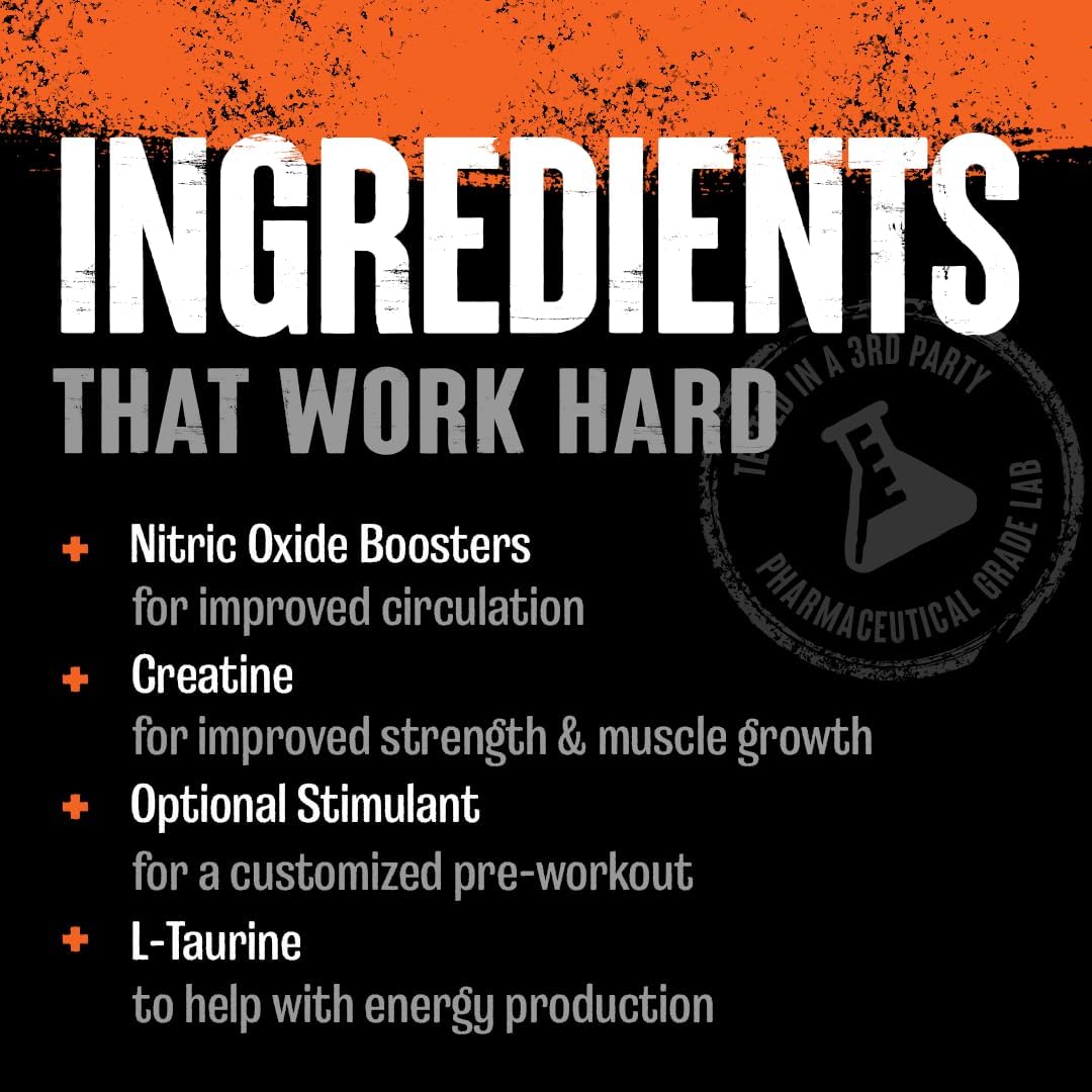 Animal Pump Pre-Workout Supplement – for Energy, Focus and Muscle Volumizing, with Nitric Oxide Boosters Including Stims and Nootropics, Creatine, and Ultimate Pump Enhancer, 30 Packs