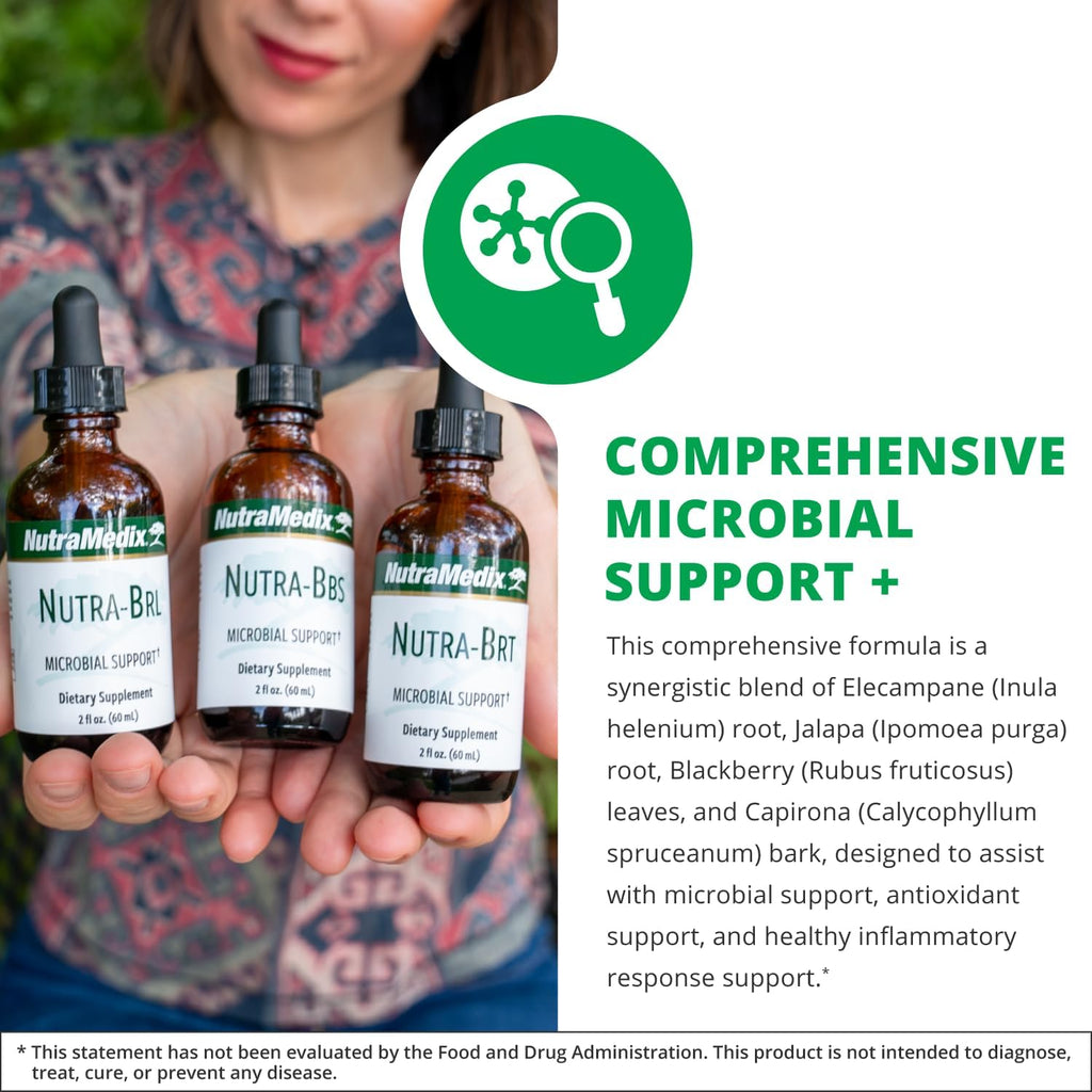 Nutramedix Nutra BBS - Liquid Herbal Supplement for Digestive & Immune Support - Elecampane Root & BlackBerry Leaves Extract for Gut Health - Immunity Booster Supplement (60mL)