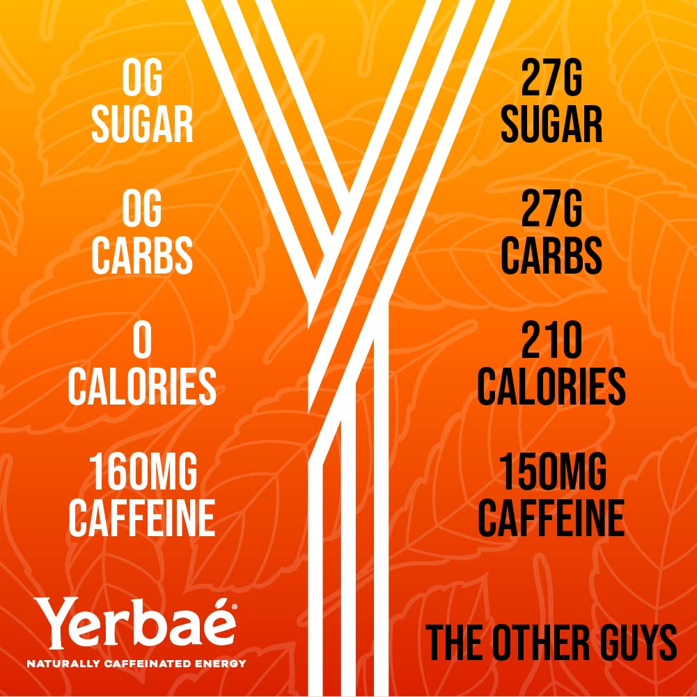 Yerbaé Energy Seltzer & Beverage Bundle - 16oz & 12oz Variety 24-Pack, 0 Sugar, 0 Calories, 0 Carbs, Energized by Yerba Mate & Plant-Based