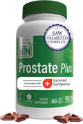 Health Thru Nutrition Prostate Plus with Saw Palmetto Extract, Lycopene as Lycored, Plant Sterols, Selenium, Zinc and Pumpkin Seed | Complete Prostate Support | Non-GMO & Gluten Free (Pack of 60)