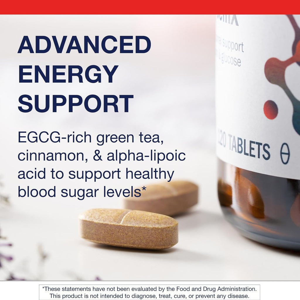 Metagenics MetaGlycemX - 100 mg Alpha-Lipoic Acid - Supports Carbohydrate Metabolism* - Antioxidant Support* - with Green Tea Extract - Non-GMO & Gluten-Free - 120 Count