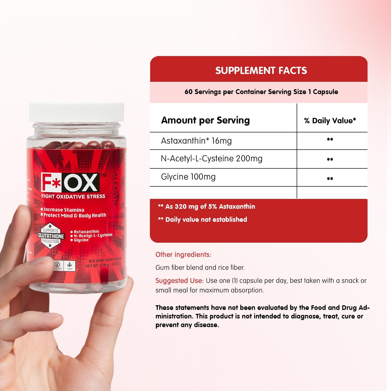 Mega-Potent Antioxidant Supplement - Fight Oxidative Stress and Boost Vitality - Vegan & Gluten-Free - 60 Capsules - Supports Body's detoxification Process