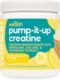 Wellah Creatine for Women - Creatine Monohydrate with Dandelion & Cranberry Extract (50 Servings, Frozen Lemonade)