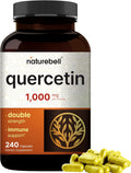 NatureBell Quercetin1000mg Per Serving | 240 Capsules, Ultra Strength Quercetin Supplement | Bioflavonoids for Healthy Immune Support, Third Party Tested, Non-GMO & No Gluten