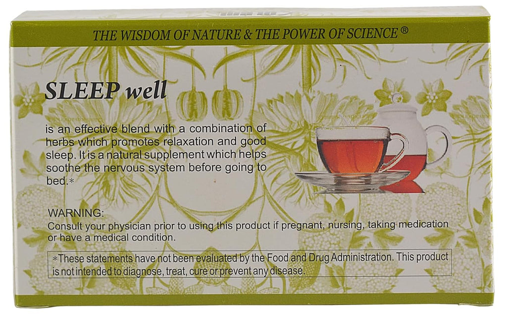 Salem Botanicals Herbal Tea, Sleep Well, 20 Count