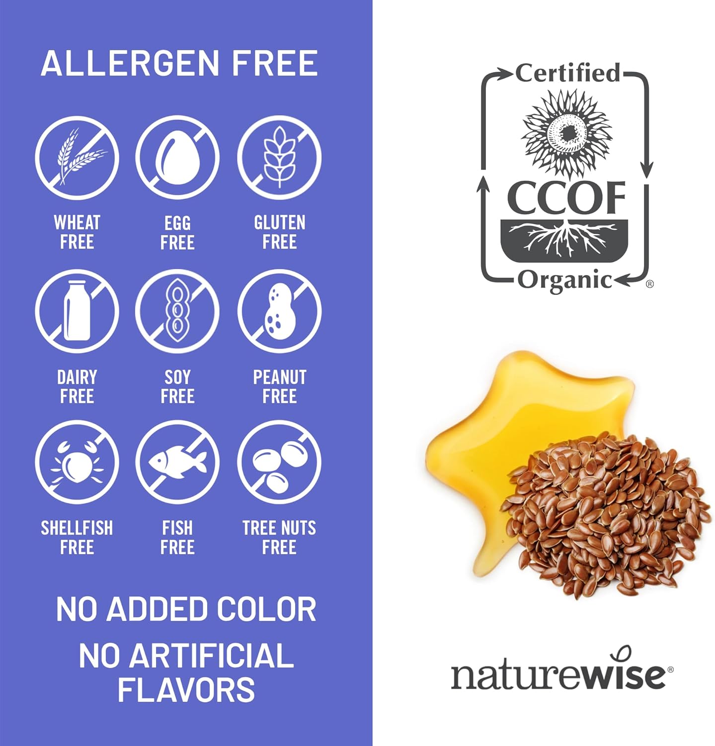 NatureWise Flaxseed Oil 1,242 mg, Fish Free Omega 3 6 9 with 720mg ALA, Dietary Supplement for Heart Health Support - Organic, Cold Pressed, Non-GMO - 240 Softgels[8-Month Supply]