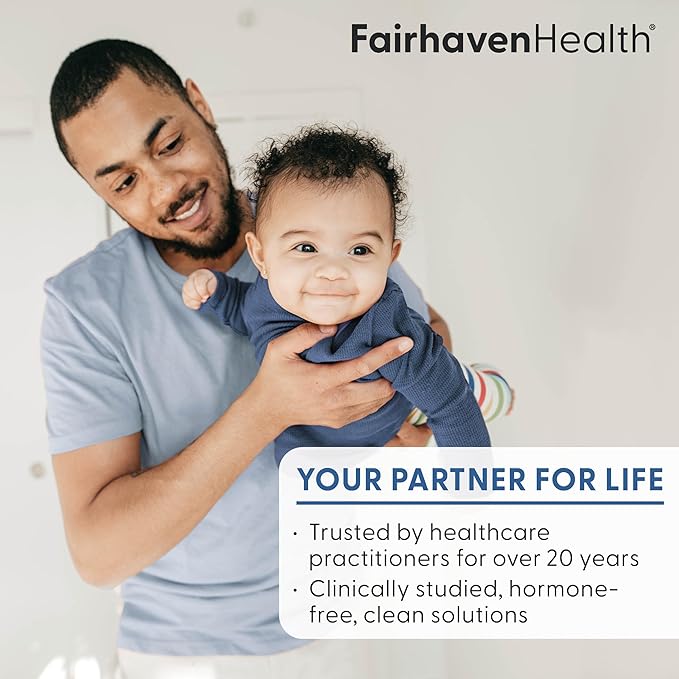 Fairhaven Health 3 Month Supply FertilAid for Men Prenatal Male Fertility Supplement | Count and Motility Support Pre Conception for Him | Fertility Support Includes, Zinc, and Folate | 90 Capsules