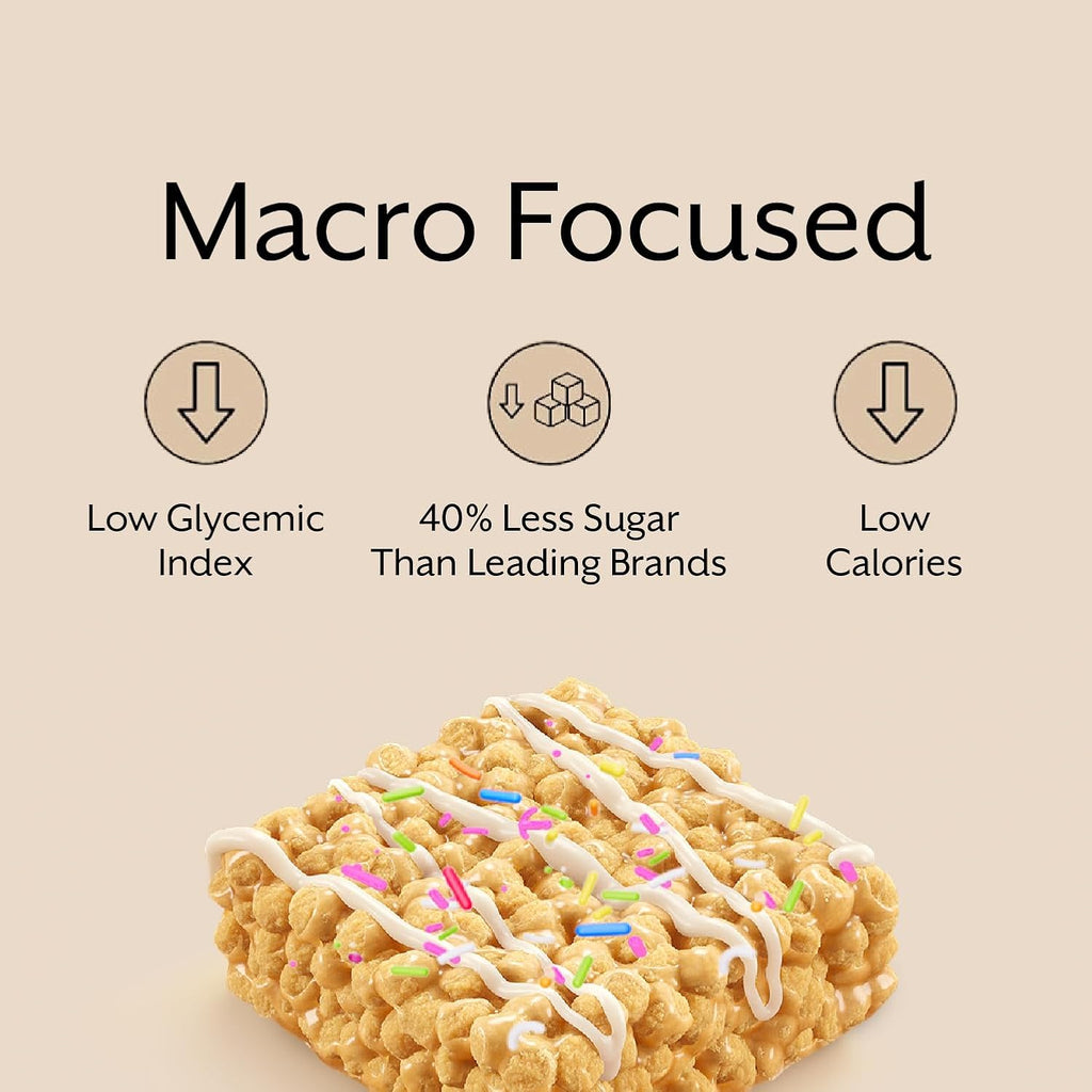 ProMix Nutrition Protein Puff Bars, 12-Pack - Chocolate Chip - Marshmallow Crispy Treat - Great Tasting & Healthy On The Go Snack - High Protein & Low Calorie - Non-GMO & Free From Gluten, Soy, & Corn