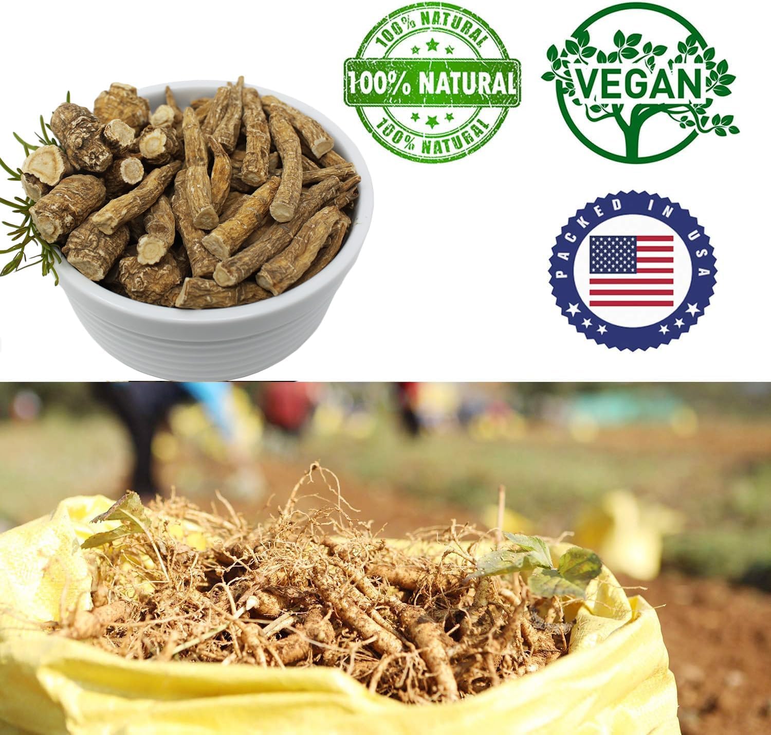 American Ginseng from Wisconsin 8OZ, American Wisconsin Ginsengss Slices Root 西洋参/花旗参 美國花旗參 2 Boxes 4 Ounce Large Root