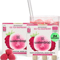 Waterdrop Hydration Cubes, Iced Tea Raspberry, 230 MG Electrolyte & Vitamin Blend Drops for Still & Sparkling Water, Vitamin C & B3, On The Go, Low Calorie, Zero Sugar, Non GMO & Gluten Free, 24 CT