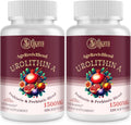 Urolithin A Supplement 1500mg – Advanced Urolithin Formula with Probiotic & Prebiotic Complex and 30% Pomegranate Extract – for Energy, Mitochondrial & Antioxidants – 120 Softgels (2 Bottles)