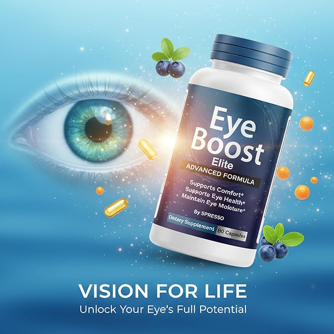 (3 Pack) Eye Boost Elite Capsules, Official EyeBoost Supplement Pills with Premium Ingredients, All Natural Advanced Formula Support for Clear Vision, Optimal Health & Visual Wellness (180 Capsules)