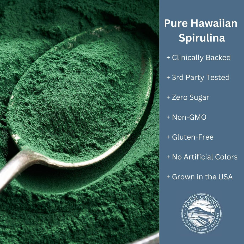 Nutrex Hawaii, Pure Hawaiian Spirulina Powder, Vegan, Supports Immune System, Heart, Cells and Energy, 16 Ounce