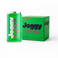 Joggy Organic Energy Drink | Solar Mango (4 Pack) | Zero Sugar Pre Workout Energy Drink for Men & Women | Plant-Based, Gluten Free, Vegan, Non-GMO, Ready to Drink | Non-Jittery Focus Drink