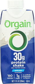 Orgain 30g High Protein Shake, Dairy Isolate Milk Protein, Vanilla Bean, 6g BCAAs, 1g Sugar Per Serving, Meal Replacement, Ready to Drink, Keto Friendly, Gluten-Free 11 Fl Oz (Pack of 12)