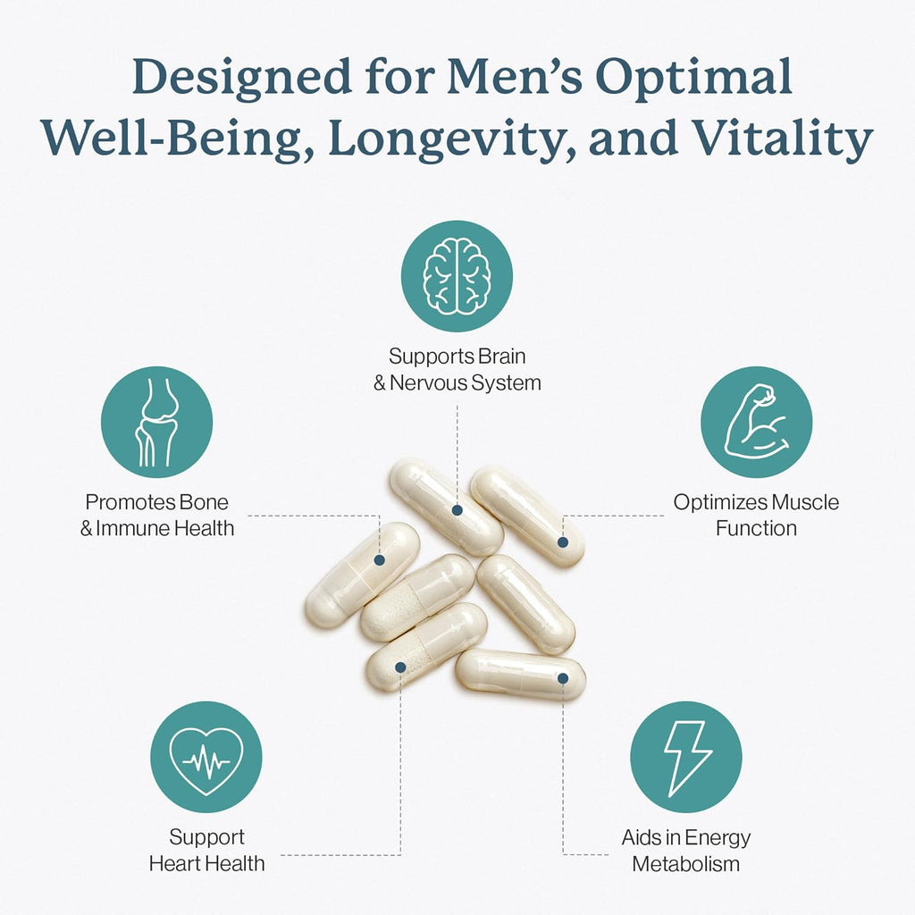 Dr. Fuhrman Multivitamin for Men + D3 Vitamin for Immune Support | Vegan Formula Men’s Multivitamin with B12 & Zinc | Whole Food multivitamin Packed with 17 Fruits & Veggies | Non GMO | 120 Capsule