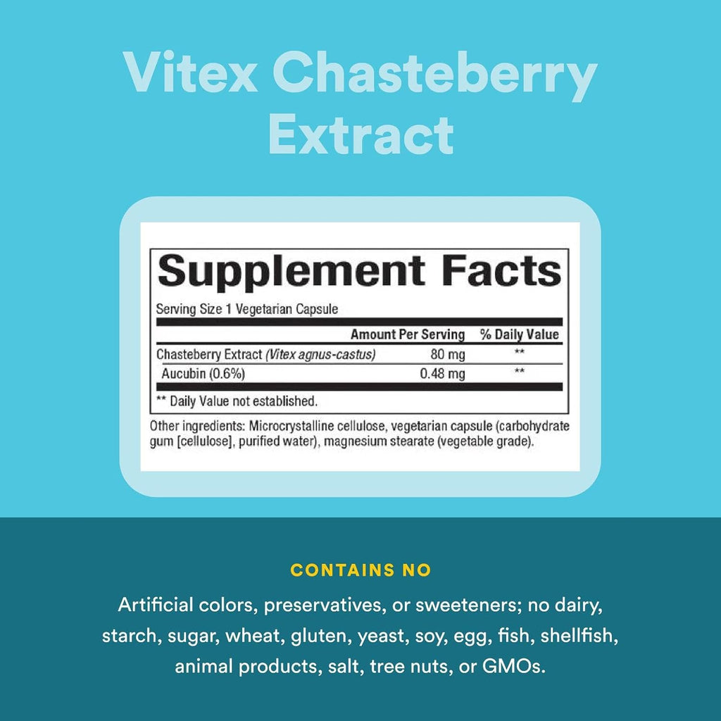 WomenSense by Natural Factors, Vitex Chasteberry Extract, Helps Sooth Symptoms of PMS and Menopause, 90 capsules (90 servings)