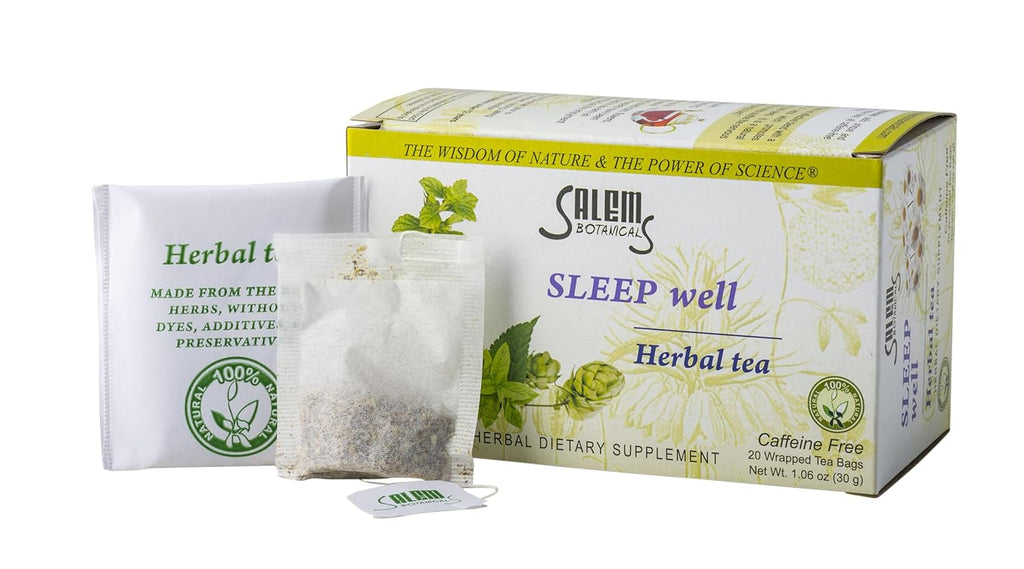 Salem Botanicals Herbal Tea, Sleep Well, 20 Count