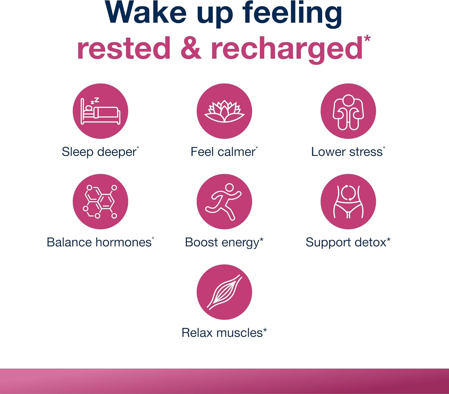 Metagenics HerWellness Recharge Overnight - Women's Sleep Support Supplement with Magnesium, Holy Basil, Vitamins & Zinc* - Aids Calm & Relaxation* - 60 Tablets