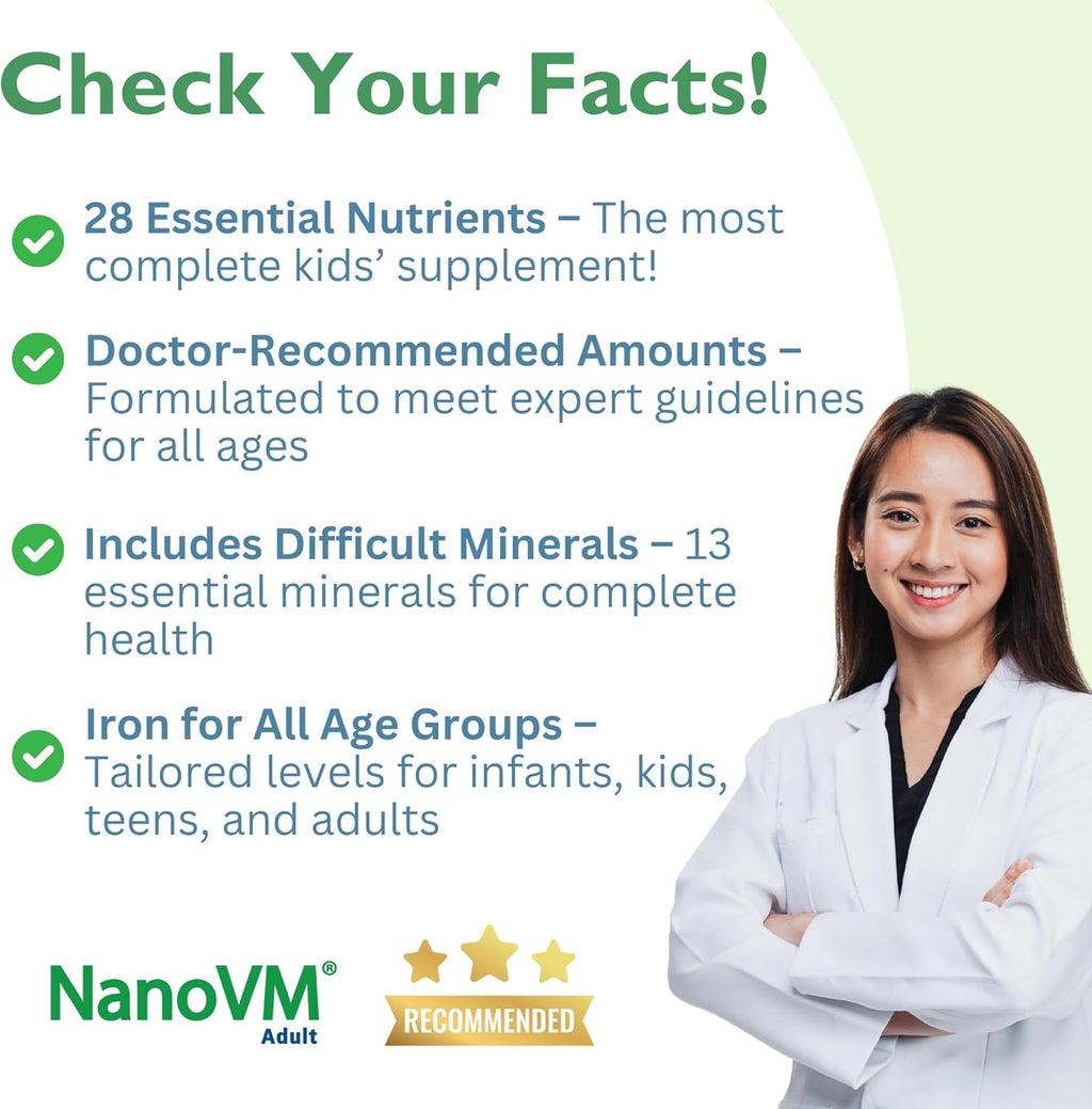 Adult, Allergen-Free Vitamin Supplements, Women and Mens Multivitamins with 13 Vitamins & 13 Minerals, Unflavored Multivitamin Powder, Low-Carb Adult Multivitamins, 275g - Solace Nutrition