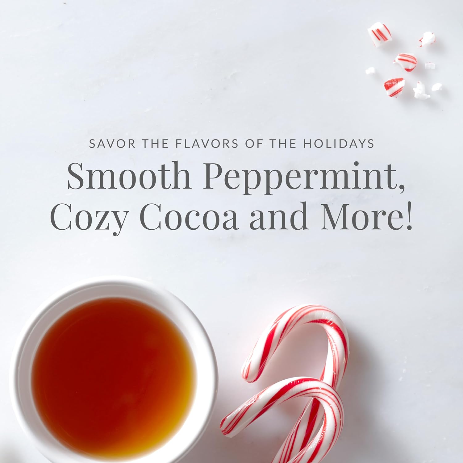 The Republic of Tea – Tablespoon Peppermint Bark, Herbal Tea Concentrate, 8 fl oz -16 Servings