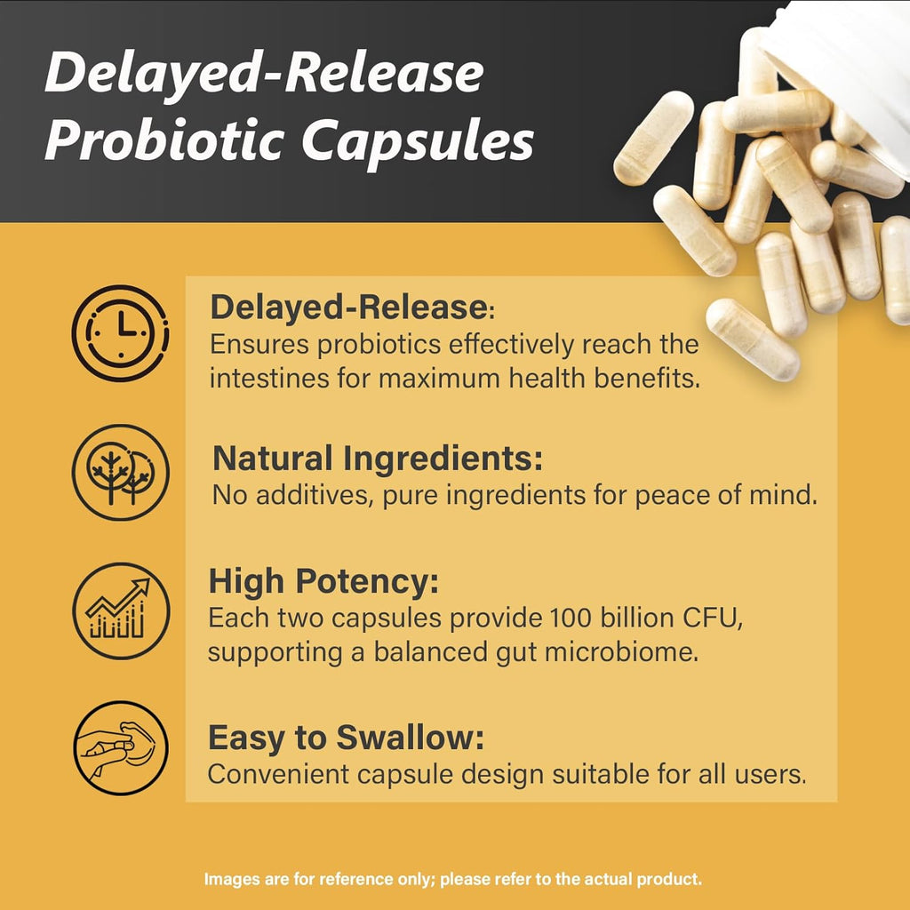 Probiotics with Prebiotics for Men and Women - 35 Strains Organic Probiotics 100 Billion CFU for Gut & Digestive Health, Vegan Acidophilus Probiotic Supplement, Non-GMO Raw Probiotic 60 Capsules