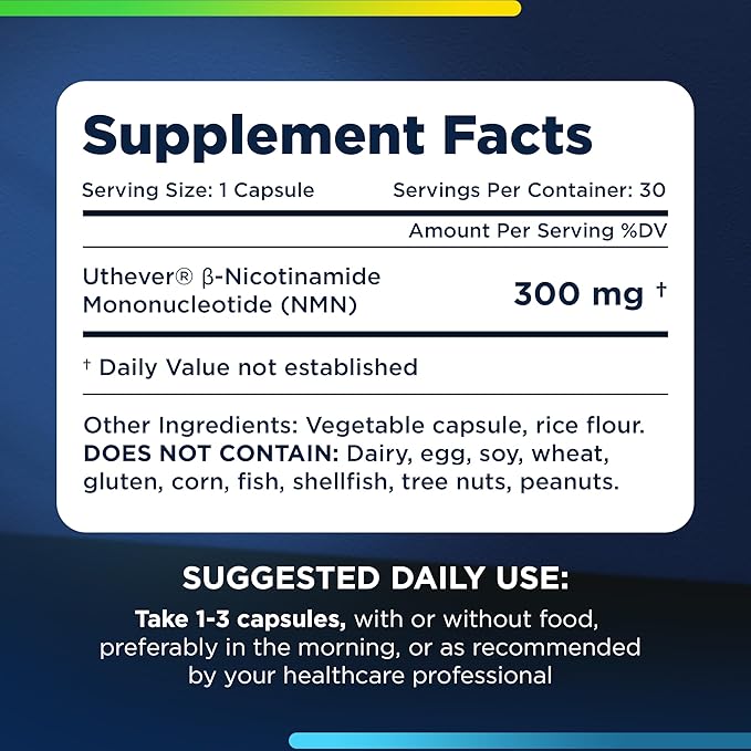 ProHealth NMN Pro 300 (30 Capsules) Clinically Studied Uthever® NMN. NAD+ Precursor for Cellular Energy, Mitochondrial Support & Healthy Aging. USA Manufactured, Triple Lab-Tested