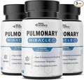 Pulmonary Miracle COPD Relief and Lung Detox Capsules to Clear Lungs & Aid Breathing - Lung Support Supplement with Vinitrox & GABA for Long-Term Cough & Respiratory Relief, 60 Caps (Pack of 3)
