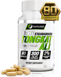 Tongkat Ali For Men Root Supplement 200:1, Standardized to 2% Eurycomanone, 1200mg, 30 Day Supply, Longjack Tongkat Ali for Men, Eurycoma Longifolia Extract Powder Capsules, Malaysian Ginseng