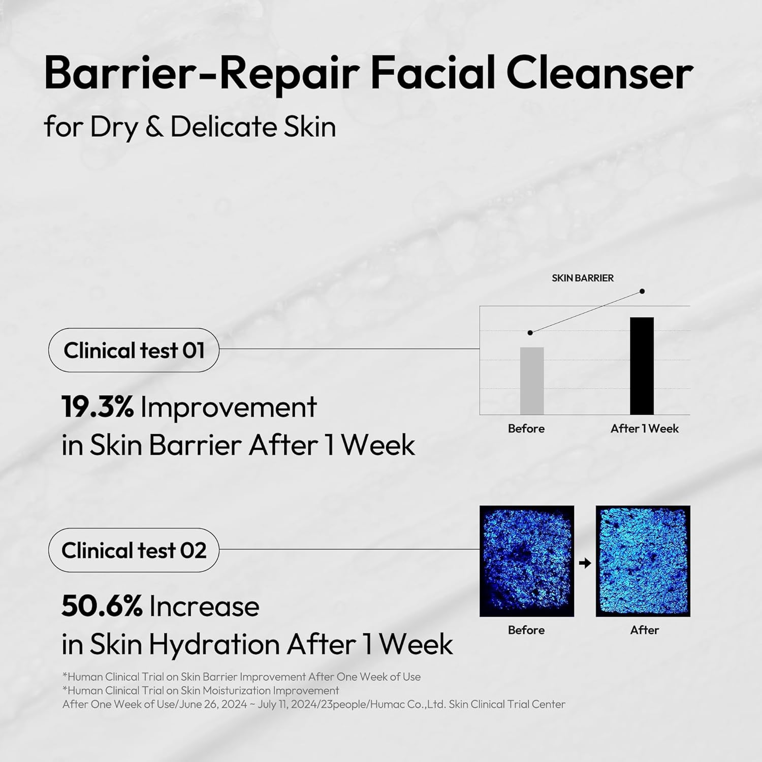 LAYERLAB Korean Face Wash with 5 Ceramides | Hydrating Low pH Cream Foam Cleanser for Sensitive Skin | Helps Support Moisture Barrier, Non-Drying, For All Skin Types 150ml 5.07 fl oz (White)