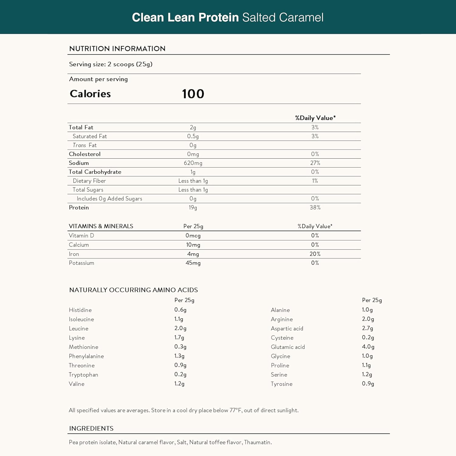 Nuzest - Vegan Pea Protein Powder - Clean Lean Protein, Premium Plant Based Protein Powder, Dairy Free, Gluten Free, GMO Free Protein Shake, Salted Caramel, 8.8 oz