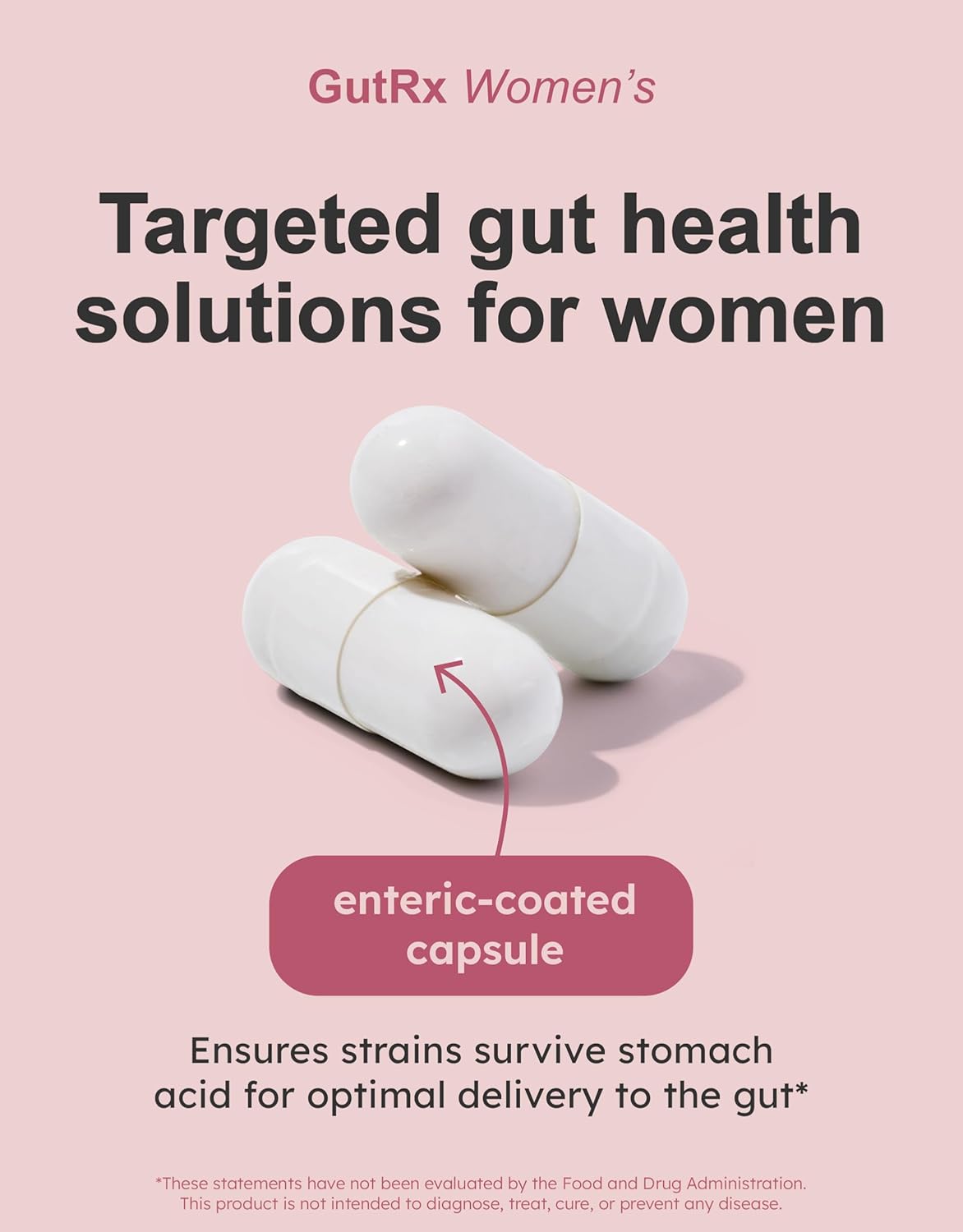 Women's – Probiotic for Women with Cranberry, D-Mannose & Prebiotics – 28 Billion CFU to Support Vaginal, Urinary & Digestive Health – Lactobacillus, Bifidobacterium, Vegan, 30 Capsules
