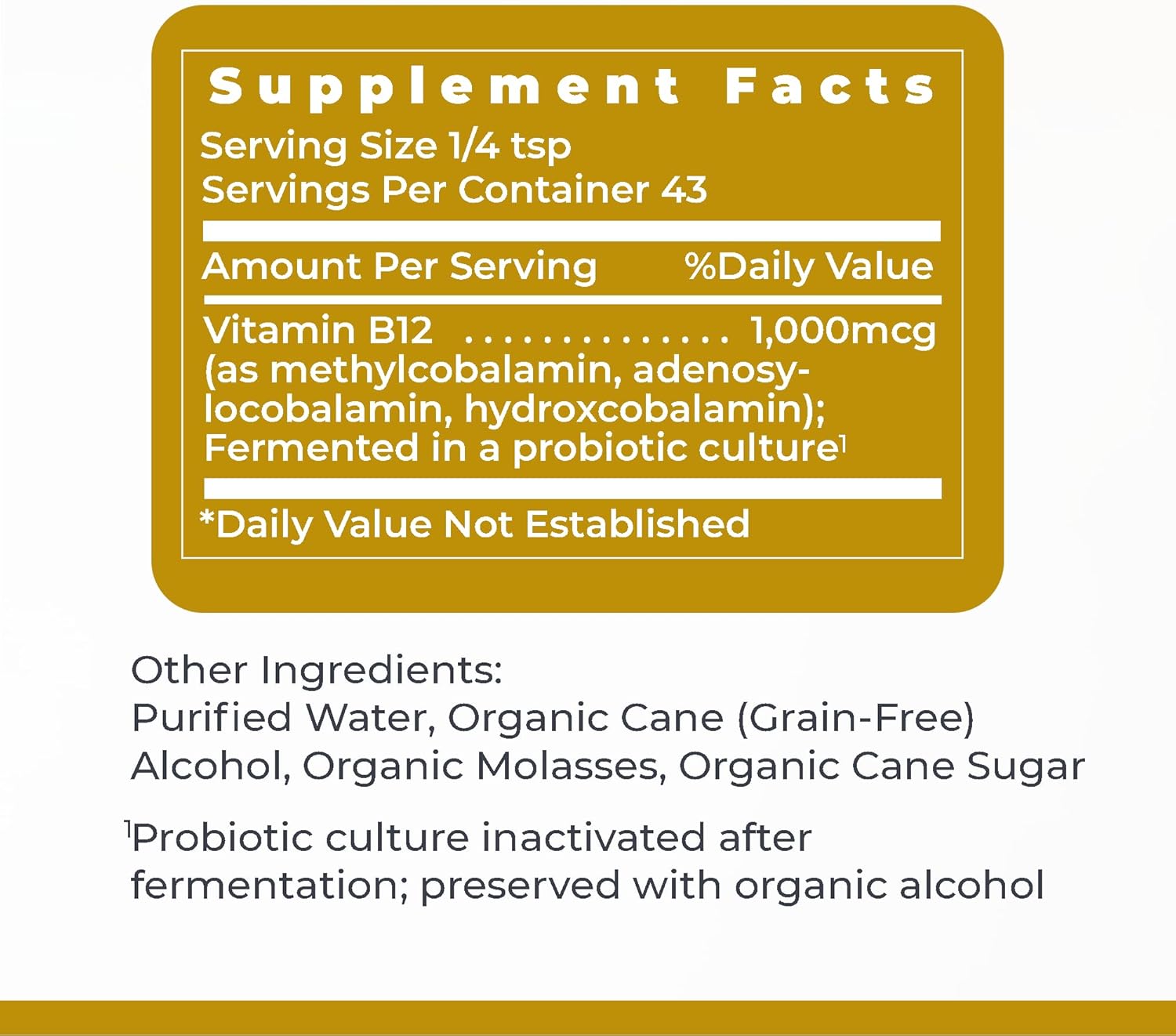 Premier Research Labs B12-ND - Vitamin B12 Liquid, B12 Sublingual, B12 Vitamins, B12 Drops, B-12 Tincture with Methylcobalamin, Adenosylocobalamin, Hydroxcobalamin, 1000 mcg B12 Per Serving - 2 Fl Oz