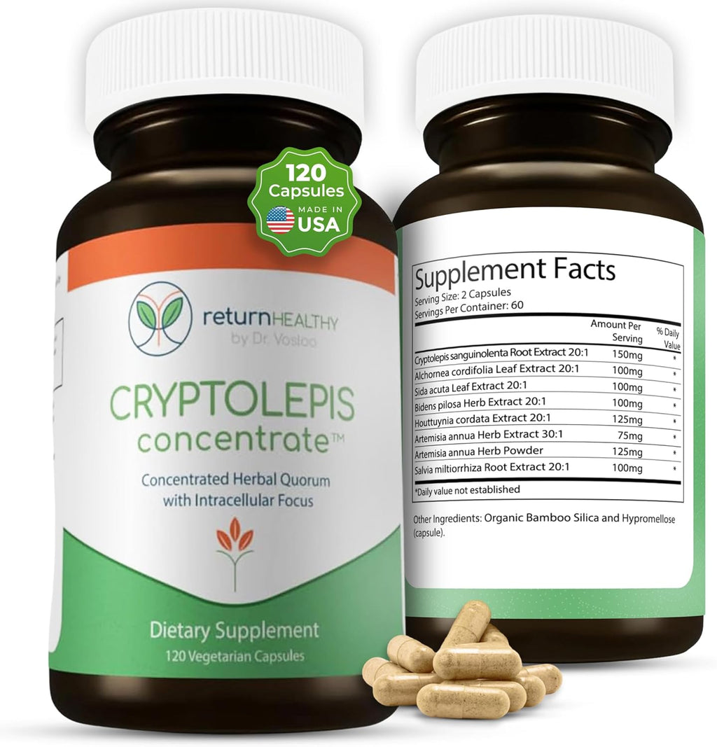Cryptolepis Concentrate, Immune Support with Cryptolepis Sanguinolenta for Immunity Boost, Concentrated Herbal Supplements, Antioxidant & Health Supplement, 120 Capsules